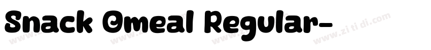 Snack Omeal Regular字体转换